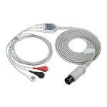 6PIN AAMI 3 lead ECG cable,Snap,AHA