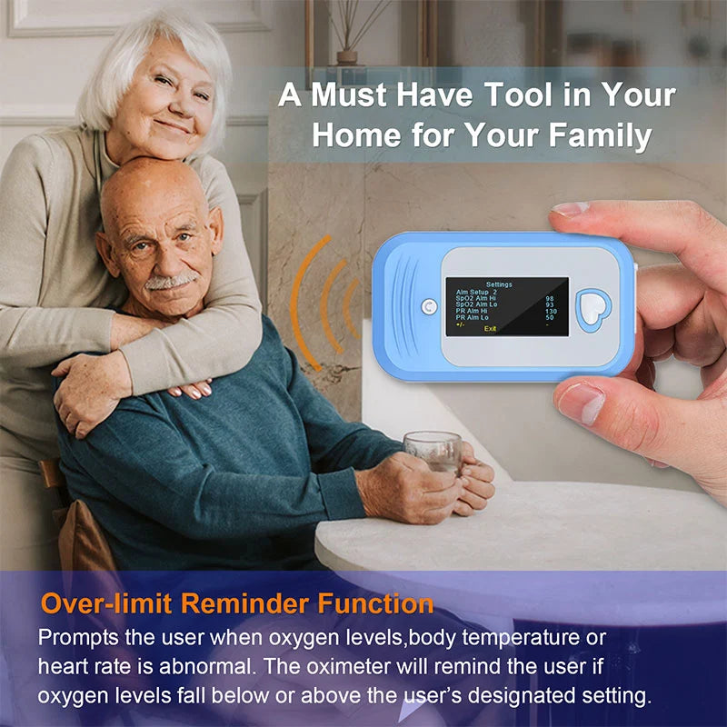 MED LINKET AM801 Oxygen Level Meter Finger Pulse Oximeter 5-in-1 - MED-LINKET CORP