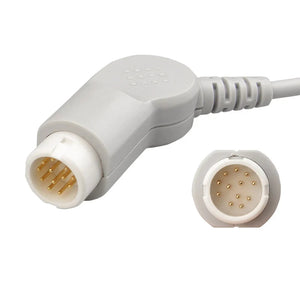 Philips Compatible Direct-Connect ECG Cable(3 Lead/Snap) -M1972A - MED-LINKET CORP