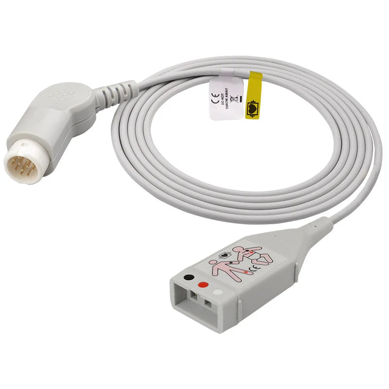 Philips Compatible ECG Trunk Cable( 3 Lead)- M1500A - MED-LINKET CORP