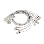 GE Healthcare EKG Lead Wire Compatible 10-Leads With Snap IEC