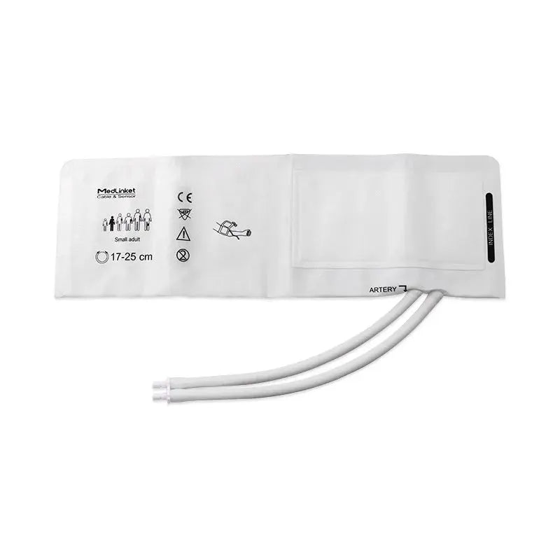 Disposable NIBP Cuff Adult Small 17-25cm,Critikon Soft Cuf,Dual Tube