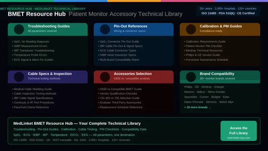 BMET Resource Hub: Patient Monitor Accessory Technical Library
