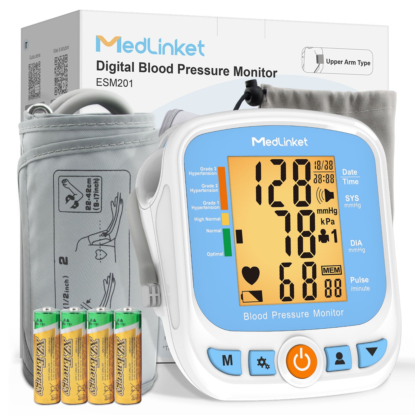 MEDLINKET best home bp monitor,ESM201 Upper Arm BP Monitor MED-LINKET CORP