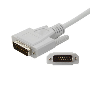 Nihon Kohden Compatible Direct-Connect EKG Cables With 10 Leads Grabber AHA