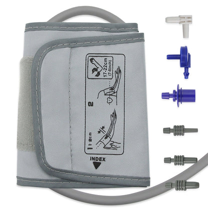 Compatible Omron NIBP Blood Pressure Cuff, Reusable Single Tube for Series 5, 660, 670, 680 & 690 Monitors