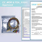 EEG Gold Cup Electrodes Lead wire with 1.5 DIN Plug-96in