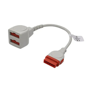 2005772-001 Compatible GE Healthcare Dual IBP Adapter Cable,1ft(0.3m)