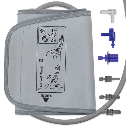 Blood Pressure Arm Cuff - MED LINKET Replacement Cuff Compatible with Omron CM2 H-CR24 D-Ring Cuff（Medium）