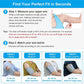 Blood Pressure Arm Cuff - MED LINKET Replacement Cuff Compatible with Omron CM2 H-CR24 D-Ring Cuff（Medium）