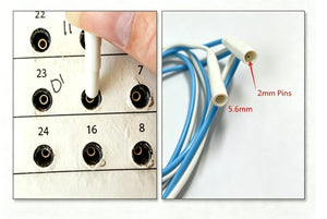 2mm Pin Biomedical Connector for ECG EGM EEG EMG Signal Acquisition, 5.6mm Sleeve, Custom Cable Assembly