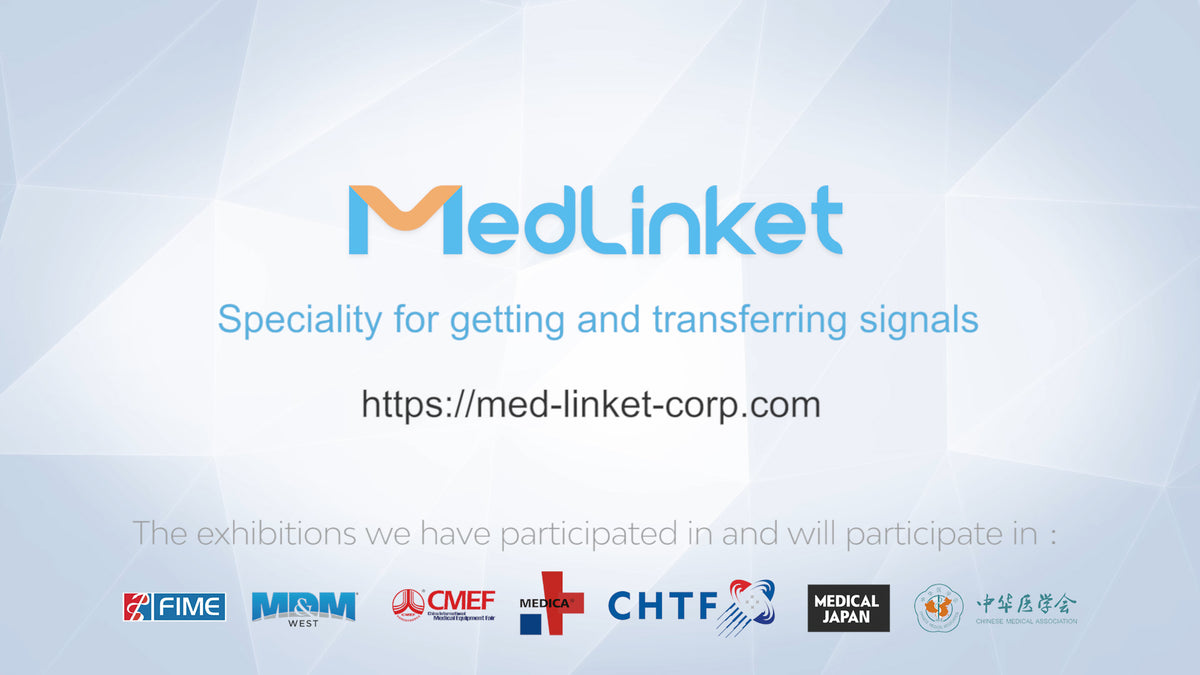 MedLinket Cables and Sensors (SPO2, ECG/EEG/EKG, NIBP, IBP, Temp)