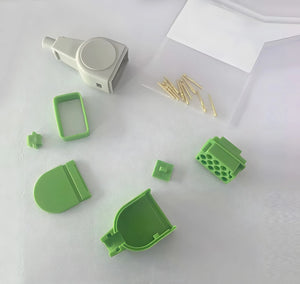 11-Pin ECG Connector Set for GE Patient Monitors, with adapter for 5.0mm cable jacket