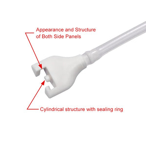Philips M1868S compatible neonate #2 NIBP TPU cuff safety connector with sealing ring and locking hook