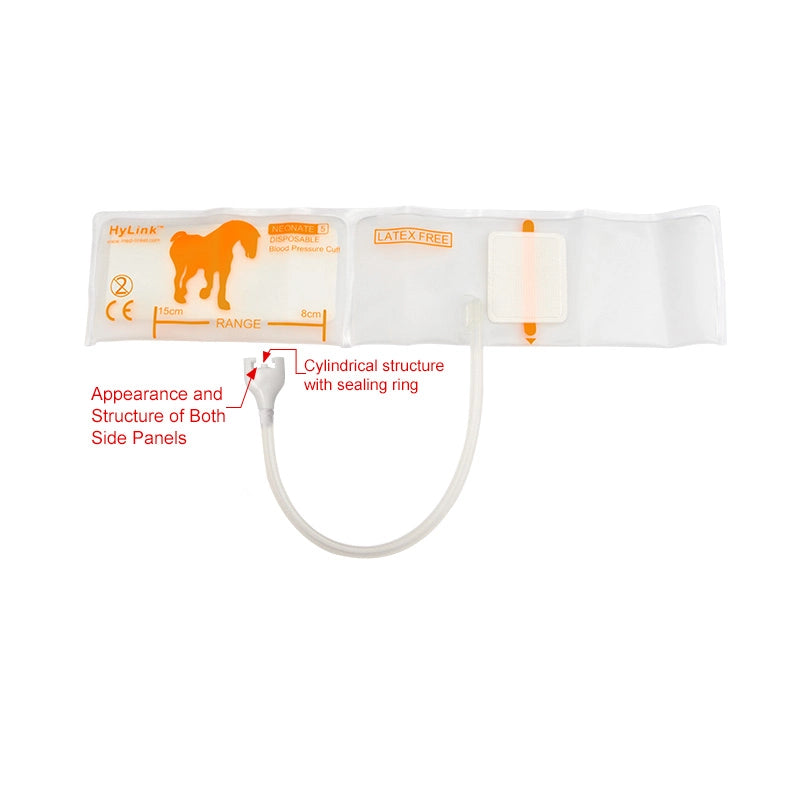 Disposable Neonate #5 NIBP TPU Cuff M1873S, Single Hose Soft Material, CE/FDA Certified