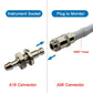  NIBP Connector male metal 2.5mm Rectus with 5.4mm barb for Monitor Socket
