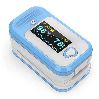 MED LINKET AM801 Oxygen Level Meter Finger Pulse Oximeter 5-in-1