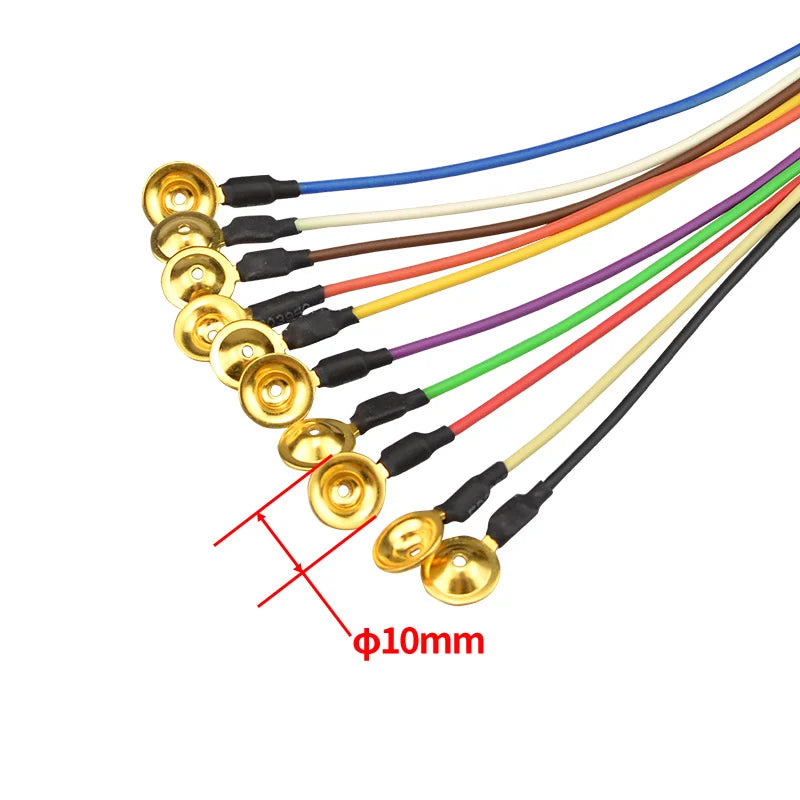 EEG Gold Cup Electrodes Lead wire with 10mm Cup
