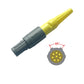 LEMO-Compatible 8-Pin Connector, 60° Dual Key Positioning