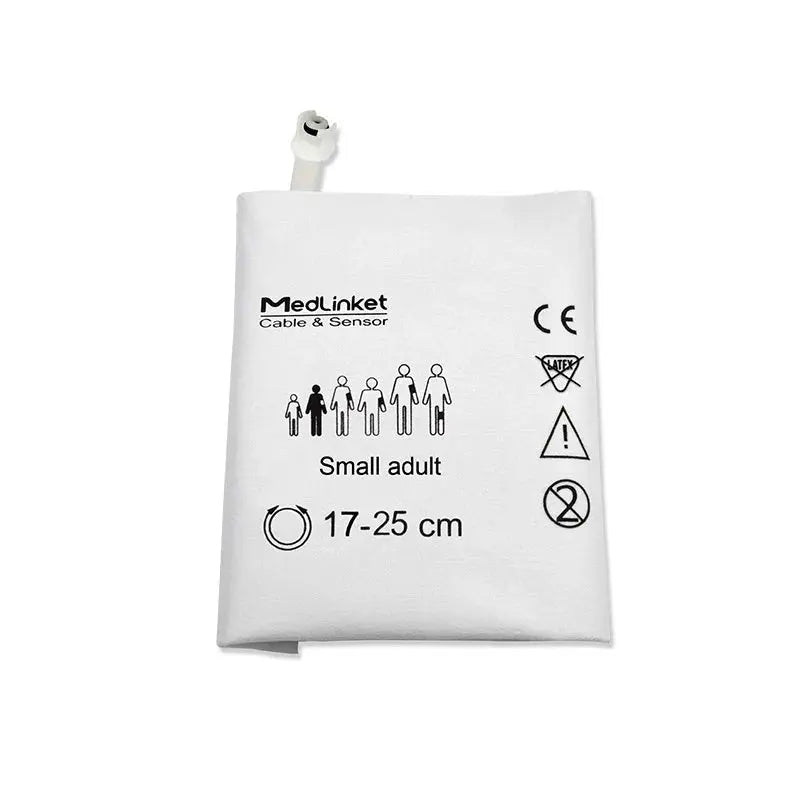 BSM 6301K / 6501K / 6701K Compatible Disposable NIBP Cuff Adult Small 17-25cm