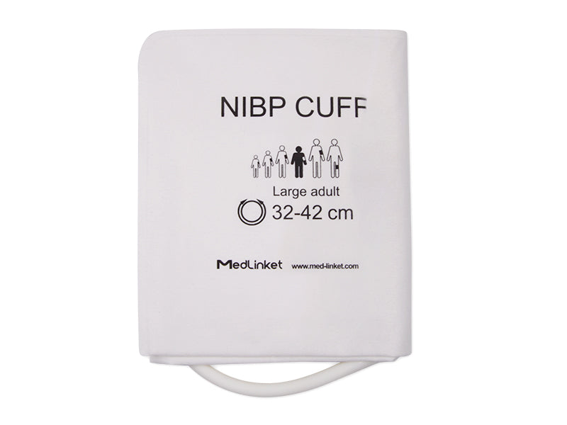 MedLinket disposable NIBP blood pressure cuff, front view