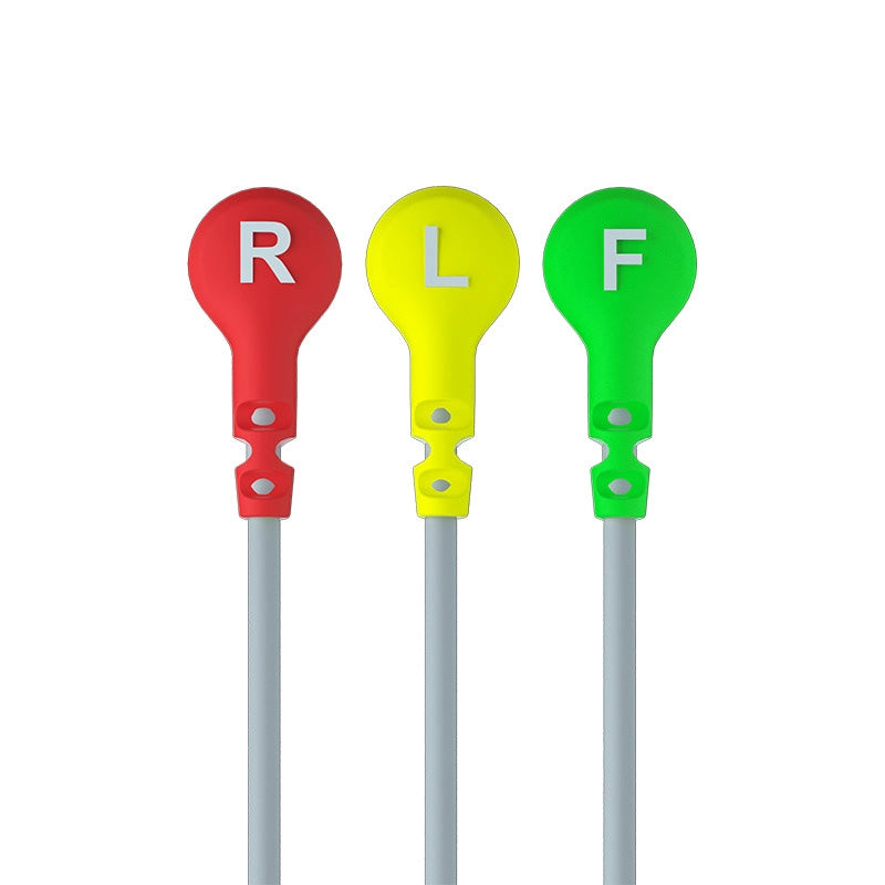 ECG cable with Snap connector,3 lead，IEC