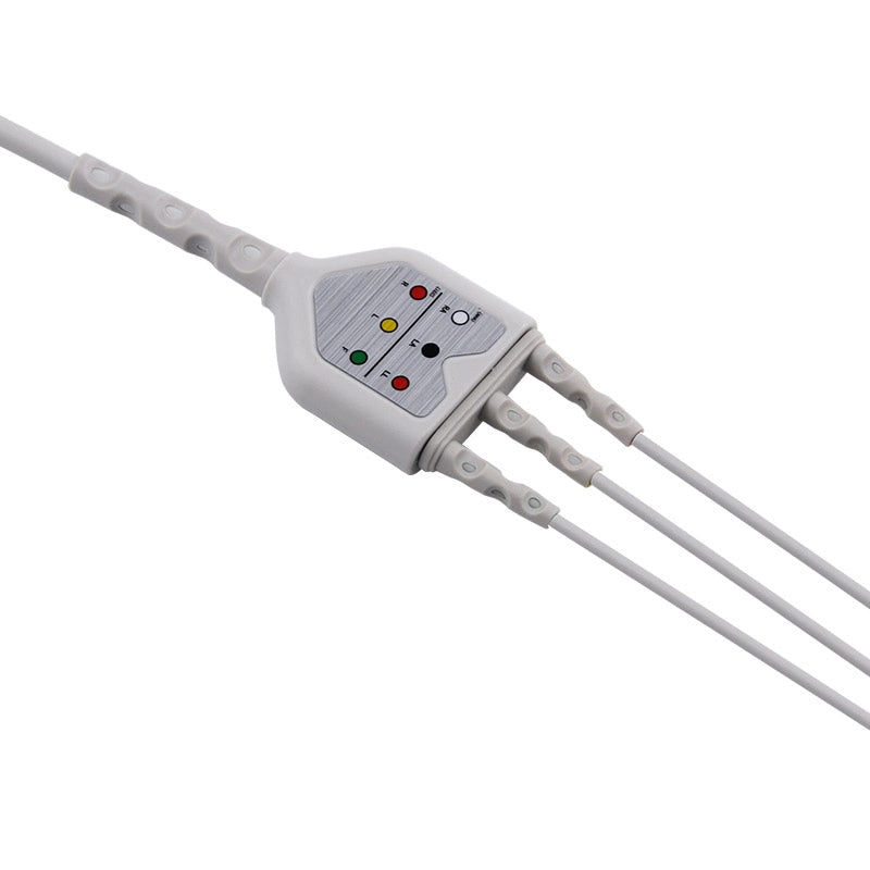 Mindray 3 lead ECG cable Compatible with pinch Snap,IEC-EA6232B MedLinket