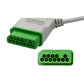 5 lead ECG cable Nihon Kohden Compatible with pinch Snap