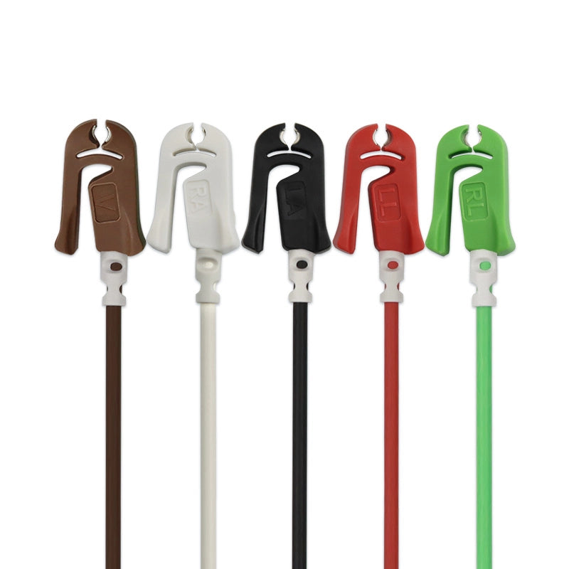 5-Lead ECG Leadwires Compatible with GE | AHA Grabber End 36in Molded