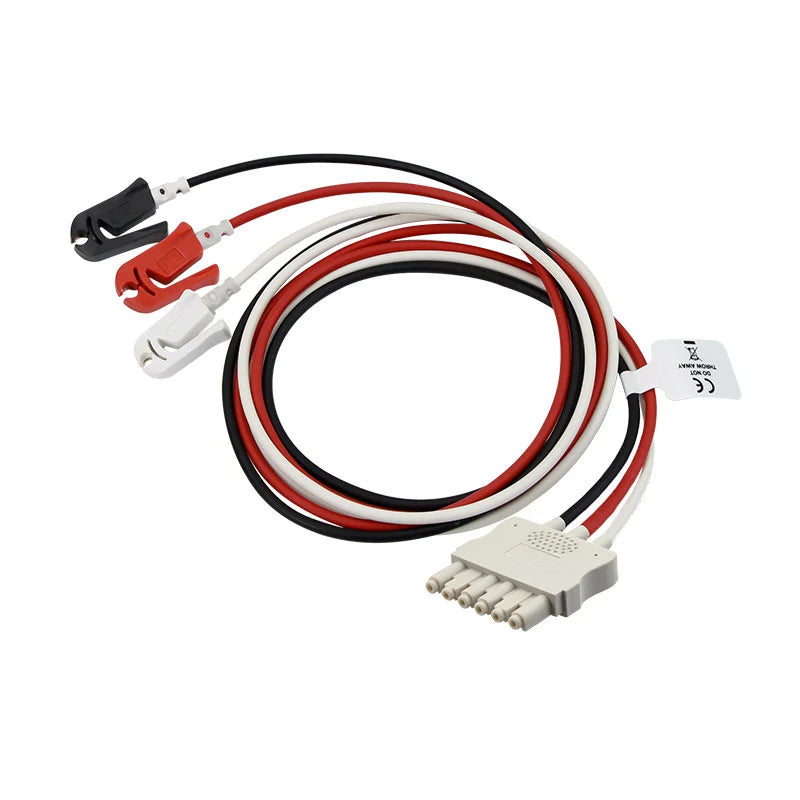 ECG Lead Wire Draeger Compatible 3-Lead,Grabber,AHA-MP03402