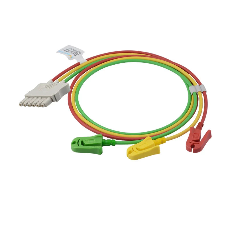 ECG Lead Wire Draeger Compatible 3-Lead,Grabber,IEC-MP03401