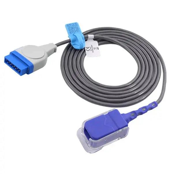 GE 2021406-001/2025350-001,2021406-002 compatible SpO2 Adapter Cable,11Pin Connector to DB 9PIN,2.4ft,Nelllcor OXimax TECH.