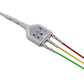 GE 3 Lead ECG cable Compatible with Grabber connector -2021141-002