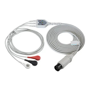 6PIN AAMI 3 lead ECG cable,Snap,AHA