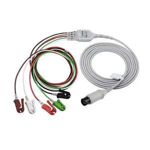 6PIN AAMI 5 lead ECG cable,Grabber,AHA