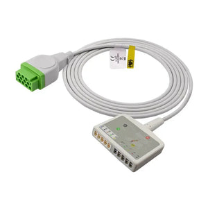 GE Healthcare Marquette compatible ECG trunk cable 2106308-001 with 11-pin Multi-Link connector