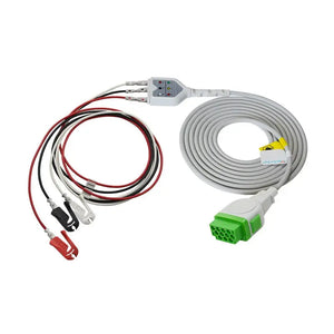 GE 3 Lead ECG cable Compatible with Grabber AHA -2021141-001