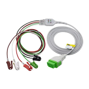 GE 5 Lead ECG cable  Grabber  AHA