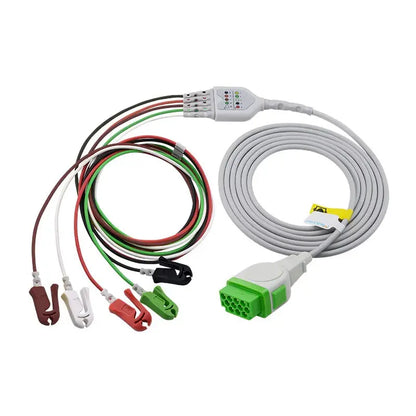 GE 5 Lead ECG cable  Grabber  AHA