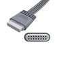 Edan ECG Cable Compatible with 5 Leads Snap,IEC,0.9m, for SE-2003 Holter System