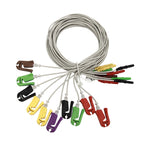 Din Style ECG Lead Wire Compatible 10-Lead,Grabber,IEC-1m