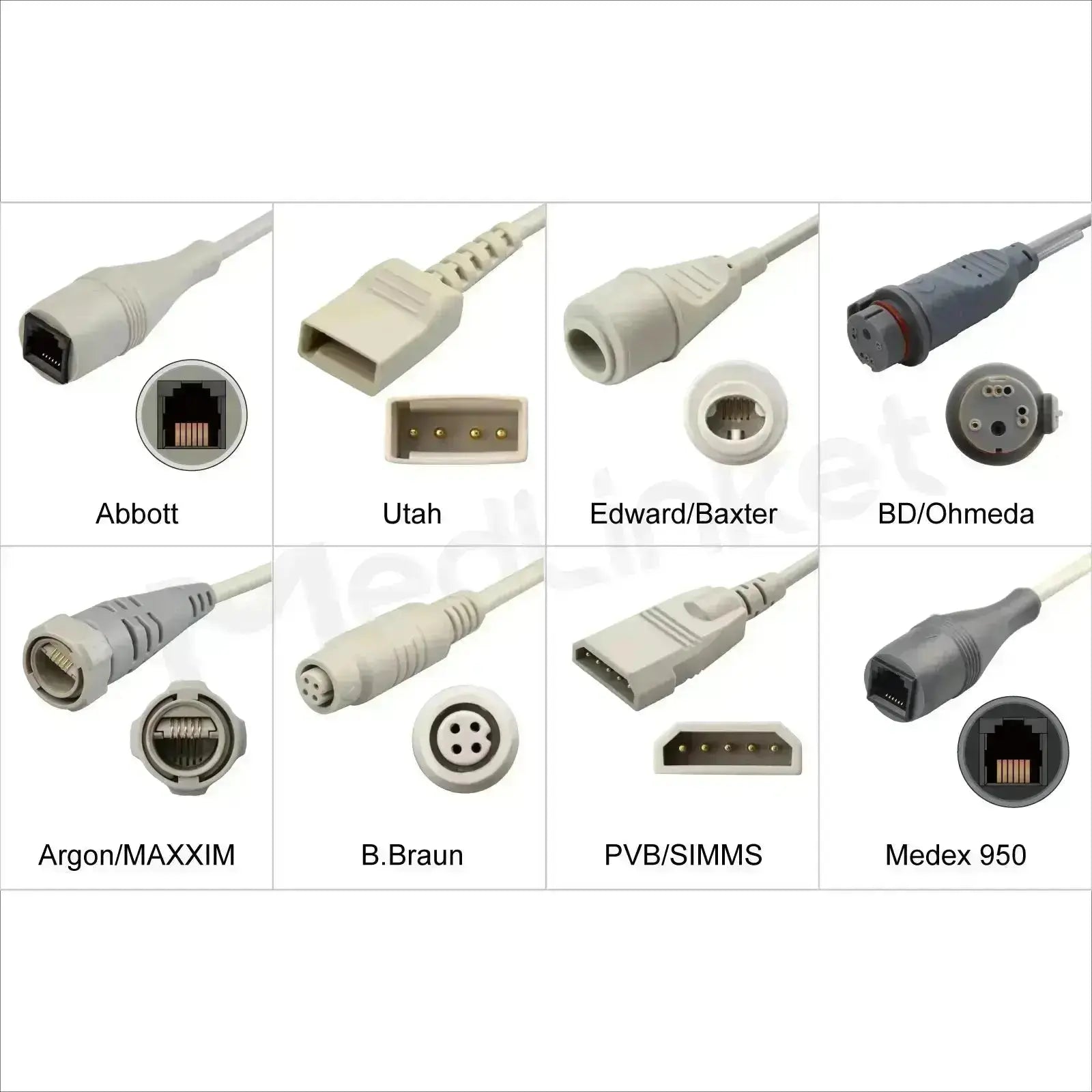 Philips 42661-27 IBP Cable Compatible for Abbott Transducer Philips 42661-27 IBP Cable Compatible for Abbott Transducer