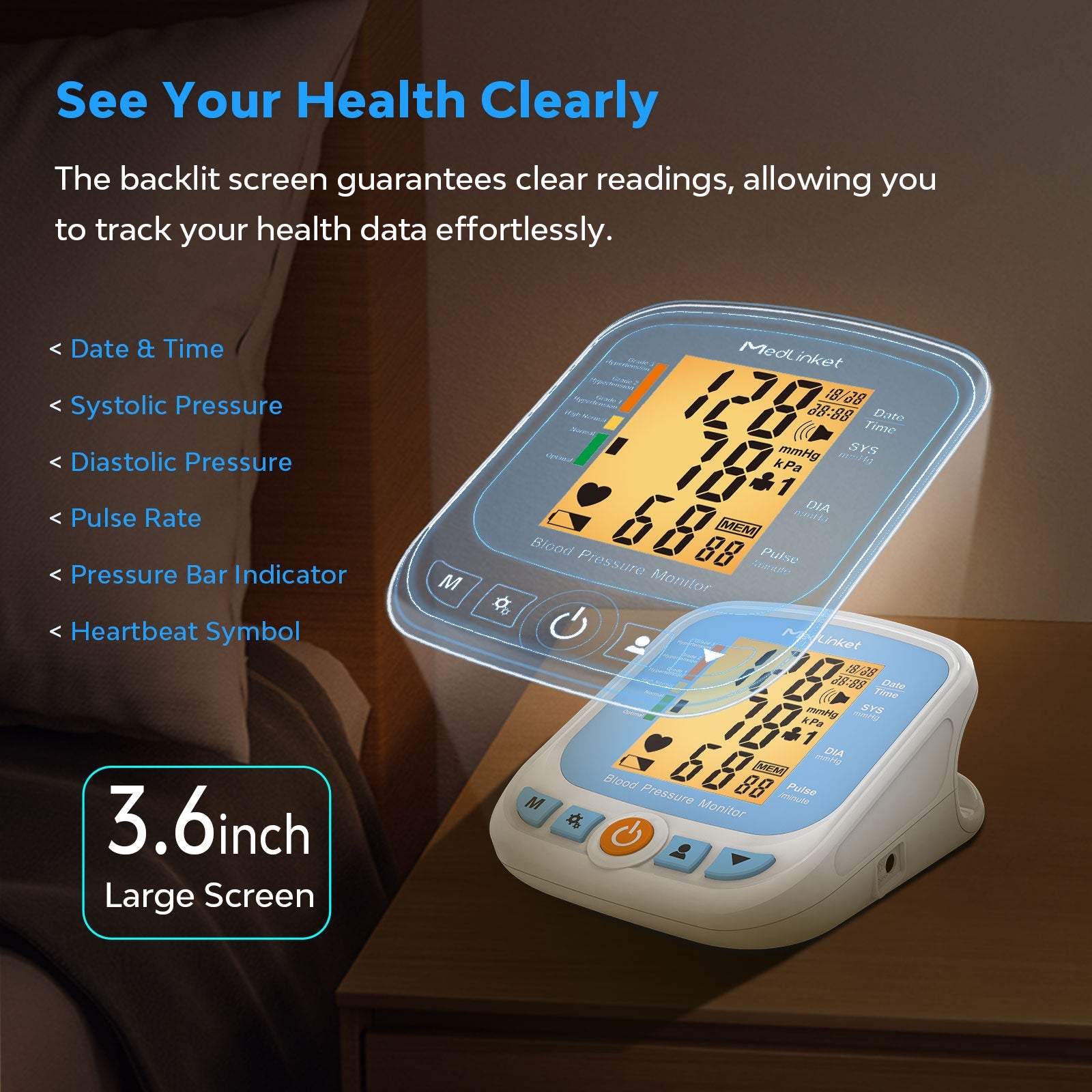 Medlinket ESM201 high blood pressure monitor