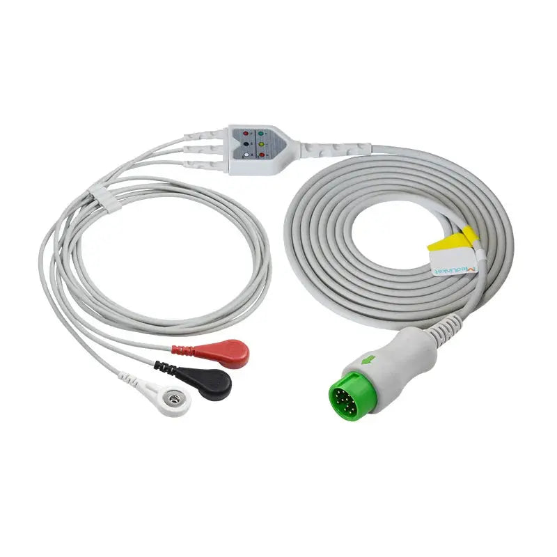 Mindray 3 lead ECG cable,Snap,AHA