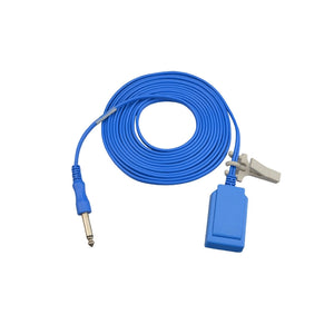 Reusable ESU Patient Plate Cable, 6.3mm Audio Plug, 4m