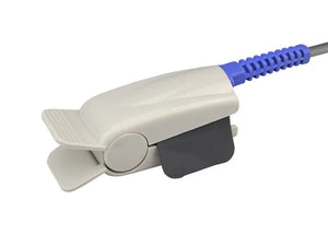 Adult finger clip SpO2 probe head, reusable pulse oximeter sensor for Comen, Lutech and compatible monitors