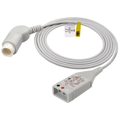 Philips Compatible ECG Trunk Cable M1500A with spiral shielding and TPU jacket