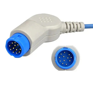 Philips M1940A Compatible SpO2 Adapter Cable 12-pin to Female 8-pin