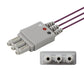 Philips M1624A/989803144941 compatible 3-Ld Miniclip ECG Leadwire,Infant/neonatal
