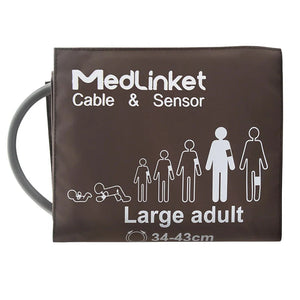 Reusable NIBP Cuff Adult Large (without Connector) - MED-LINKET CORP